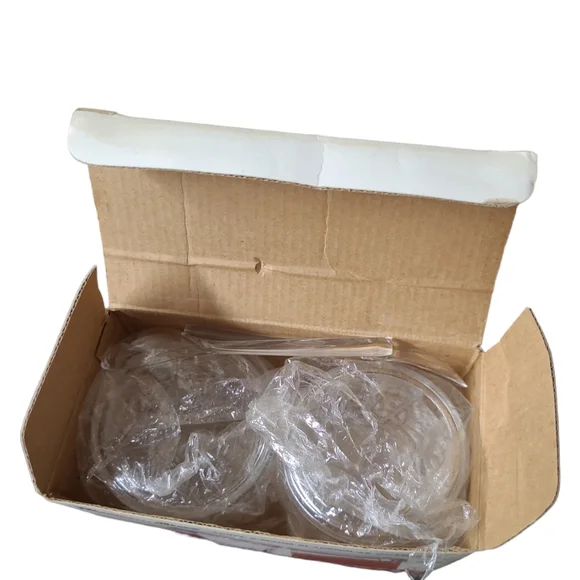 VINTAGE DIAMONDLINE ACRYLIC JAM JARS 2 COUNT WITH SERVING SPOONS 3IN PICNIC - Picture 12 of 13